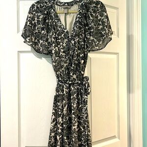 H&M black and white flower dress